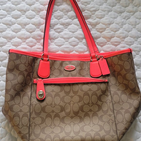 Coach Neon Shoulder tote bag - Picture 3 of 9